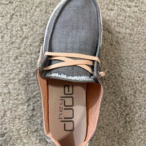 Hey Dude women’s grey/pink Casual Shoes